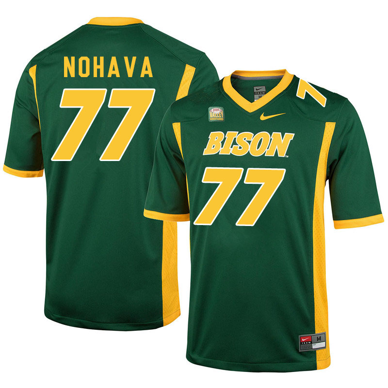 Men #77 Bryan Nohava North Dakota State Bison College Football Jerseys Sale-Green